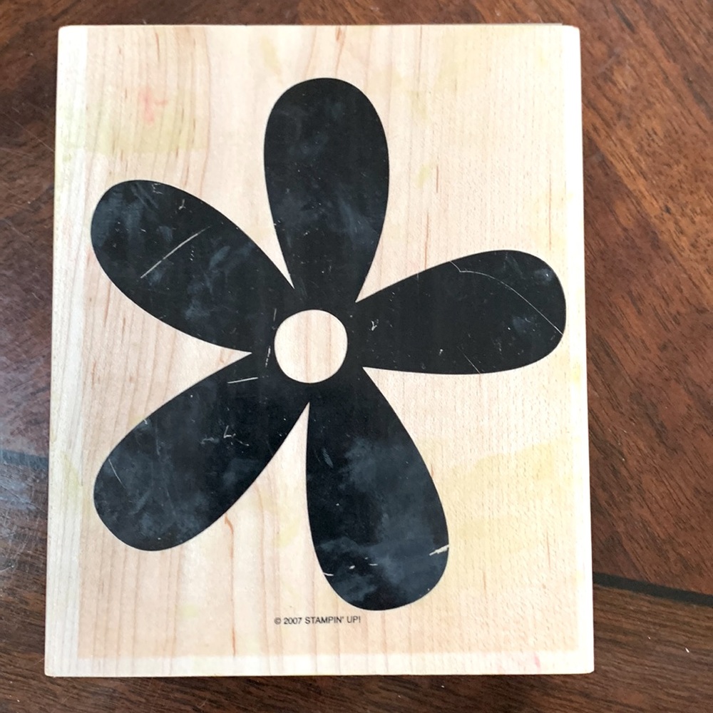 Stampin Up Big Blossom Wood Stamp Set
